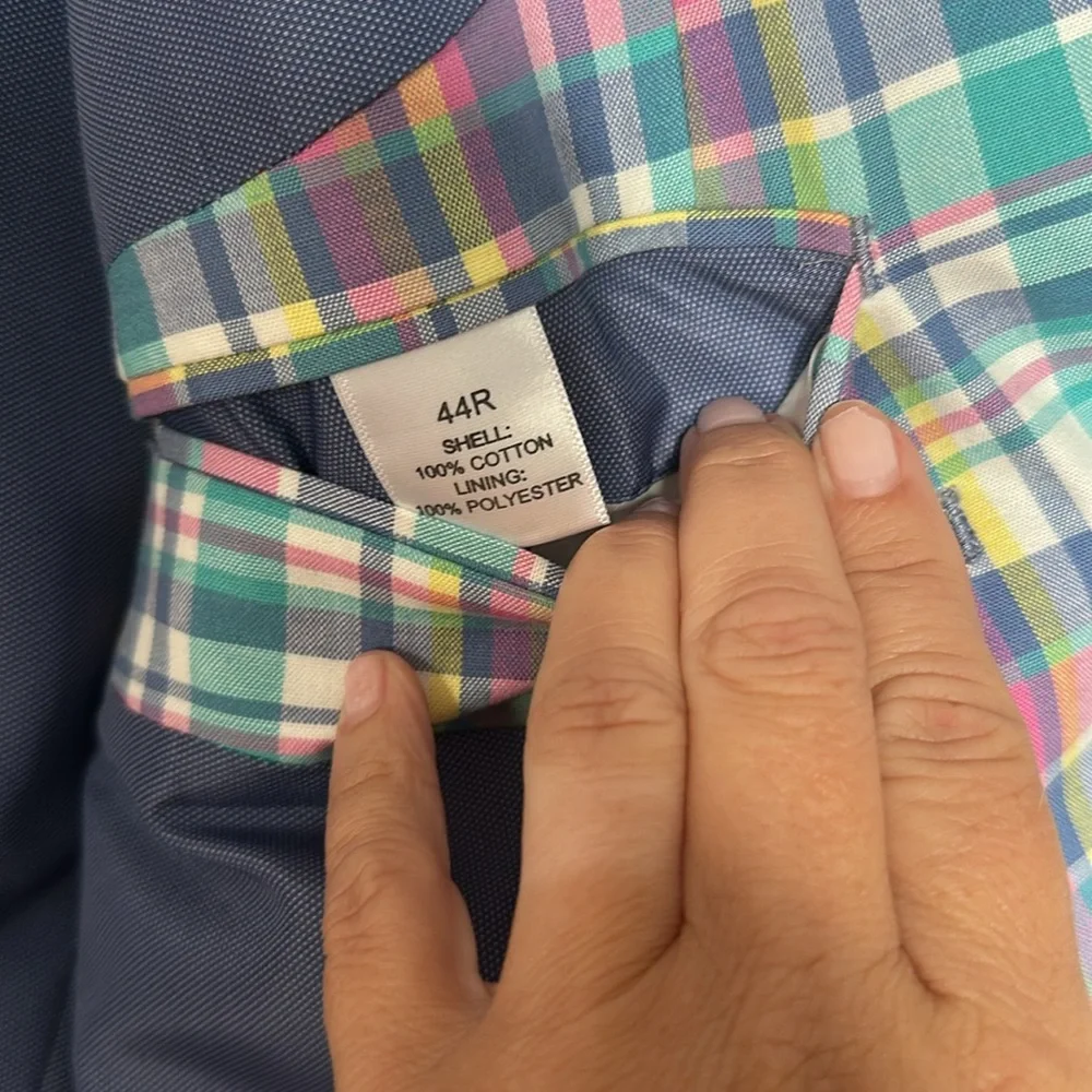 Plaid madras men’s blazer - Picture 3 of 3